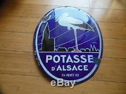 Plaque Emaillee Potasse D'alsace, Email Ed Jean (hansi)