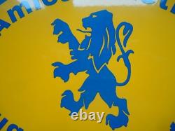 PLAQUE EMAILLEE émaillée PEUGEOT AMICALE RéTRO ATLANTIQUE ovale automobile