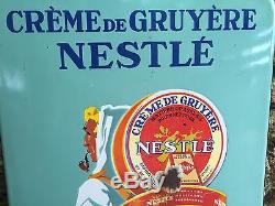 Plaque Émaillée Crème De Gruyère Nestlé