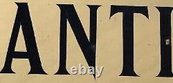 PLAQUE PUBLICITAIRE 1900 ANTIQUITÉS pour Commerce BROCANTE ANTIQUAIRE Garreau &