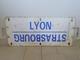 PLAQUE SNCF LYON STRASBOURG / BESANCON -LONS LE SAUNIER train gare wagon deco