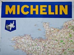 PLAQUE en TOLE PUBLICITAIRE Ancienne MICHELIN X 1965 no émaillée pirelli dunlop