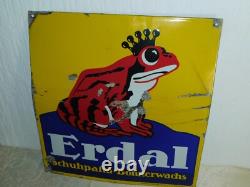 Panneau Émail Panneau Original Erdal Pâte À Chaussures Haricot! Rare