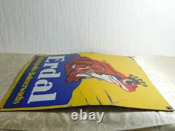 Panneau Émail Panneau Original Erdal Pâte À Chaussures Haricot! Rare