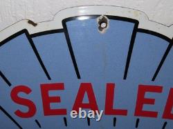 Panneau Émail Pétrole SCELLÉ VENDU ICI, Atelier
