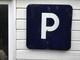 Panneau Parking P Véritable Et Ancienne Plaque Émaillé Vintage Annees 70
