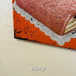 Panneau Publicité Prix Liste Gâteau Glacée Vintage Alemagna Maison Ans 50