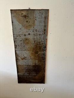 Panneau Publicité Prix Liste Gâteau Glacée Vintage Alemagna Maison Ans 50