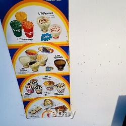 Panneau Publicité Prix Liste Gelati Vintage Alemagna Ans