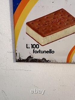 Panneau Publicité Prix Liste Gelati Vintage Alemagna Ans'60