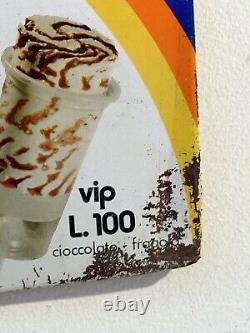 Panneau Publicité Prix Liste Gelati Vintage Alemagna Ans'60