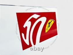 Panneau de route Ferrari 50 ans 1997 Maranello enseigne rassemblement panneau