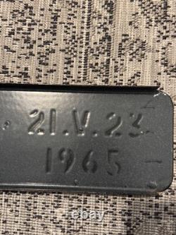 Panneau signalisation émaillé 1965