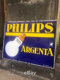 Philips PLAQUE EMAILLEE ANCIENNE. 1930