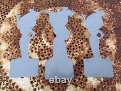 Pin-up Publicitaire ESSO Tôle 1960 Garage Huiles