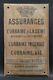 Plaque Assurances L Urbaine Et La Seine Incendie Saporita Sintes Alger M1198