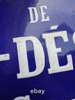 Plaque De Rue Nancy Émaillée Bombée Véritable