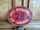 Plaque De rallye Moto Circuit Lyon Charbonni&egrave;re 1947-1948? Automobilia