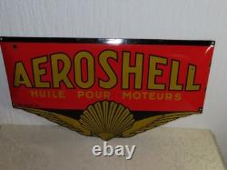 Plaque Émail Benzine AEROSHELL! SHELL