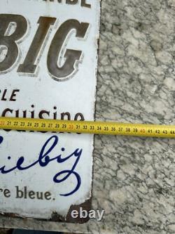 Plaque Émaillée Ancienne Authentiqueextrait De Viande Liebig