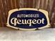 Plaque Émaillée Ancienne Automobile Peugeot Enamel Sign Emailschild