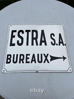 Plaque Emaillee? Ancienne? BUREAUX Enseigne 1920? Usine atelier 40 Cm/34 Cm