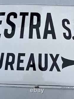 Plaque Emaillee? Ancienne? BUREAUX Enseigne 1920? Usine atelier 40 Cm/34 Cm