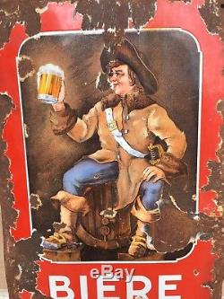 Plaque Émaillée Ancienne Bière Velten