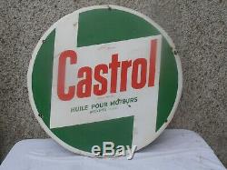 Plaque Emaillee Ancienne Huile Castrol