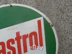 Plaque Emaillee Ancienne Huile Castrol