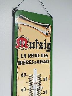 Plaque Emaillee Ancienne Mutzig Biere D'alsace 71