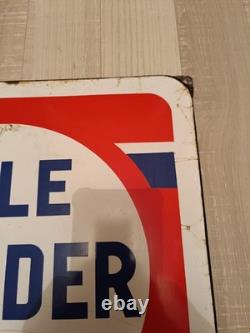 Plaque Émaillée Ancienne Pile Wonder