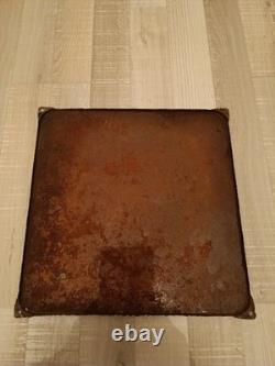 Plaque Émaillée Ancienne Pile Wonder