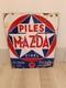 Plaque Émaillée Ancienne Piles Mazda Cipel