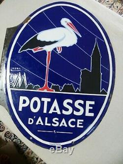 Plaque Emaillee Ancienne Potasse