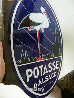 Plaque Emaillee Ancienne Potasse