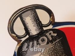 Plaque Émaillée Ancienne Primagaz Enseigne Double Face