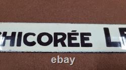 Plaque Emaillee Ancienne Publicitaire Chicoree Leroux N° 1