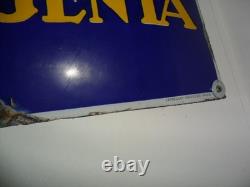 Plaque Emaillee Ancienne Tres Bombee Rare Philips Argenta