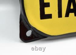 Plaque Émaillée Aquabar Émaillerie Alsacienne Strasbourg -Hoenheim Très Bon état