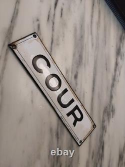 Plaque Emaillee Bombée