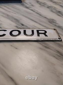 Plaque Emaillee Bombée