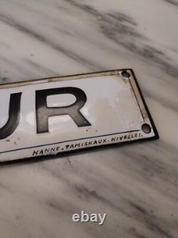 Plaque Emaillee Bombée