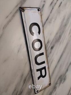 Plaque Emaillee Bombée