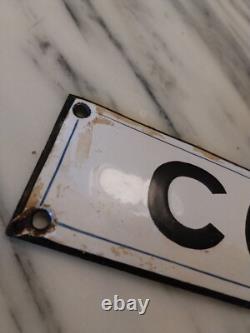 Plaque Emaillee Bombée