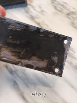 Plaque Emaillee Bombée