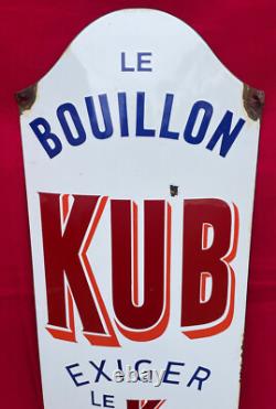 Plaque Émaillée Bombée Bouillon KUB XL 1 Mètre 0,10 Fr 1 Litre Cuisine