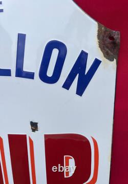 Plaque Émaillée Bombée Bouillon KUB XL 1 Mètre 0,10 Fr 1 Litre Cuisine