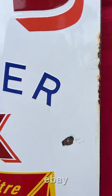 Plaque Émaillée Bombée Bouillon KUB XL 1 Mètre 0,10 Fr 1 Litre Cuisine