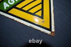 Plaque Emaillee Bombee Losange Tracteurs Renault Agricoles Emaillerie Alsacienne